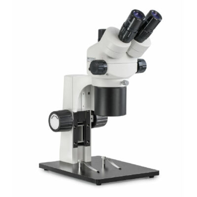 Kern OZC 583 Sztereo zoom mikroszkóp, Trinokuláris, Szemlencse 10x 23mm, Látómező: 12.8-3.5mm, Objektív 1.8x-6.5x, Mechanikus állvány, Alsó (2W LED koaxiális) megvilágítással