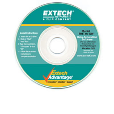 Extech RHT10-SW	GPP számító Szoftver RHT és TH műszerhez