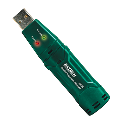 Extech RHT10	Hőmérséklet és páratartalom USB adatgyűjtő