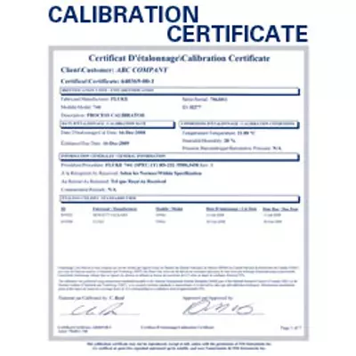 Kalibrálás - Folyamatkalibrátor ISO kalibrálás - B