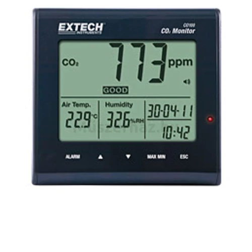 Extech CO100 Levegőminőség (CO2) monitor beltérre