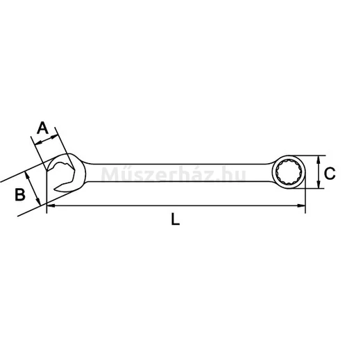 EGA Master 69869 Mastergear Combination csillag-villáskulcs készlet, 12 db, 8...19 mm