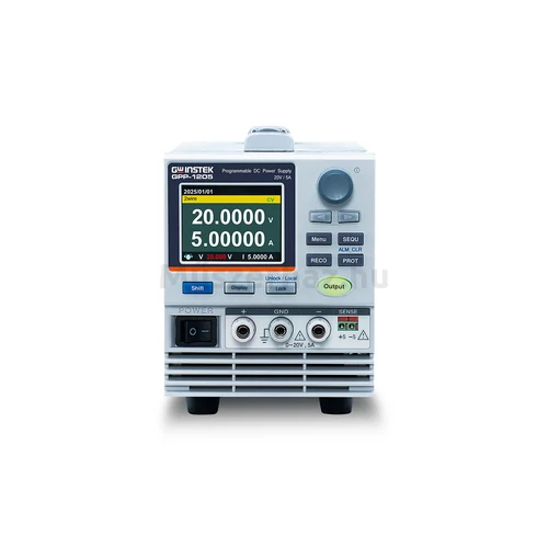 GW Instek GPP-1205 20V-5A, programozható 1 csatornás, trafós tápegység