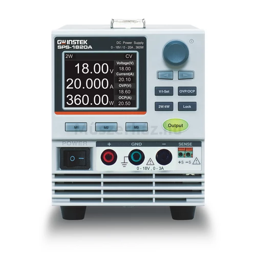 GW Instek SPS-1230A 12V-30A, 1 csatornás, kapcsoló üzemű tápegység