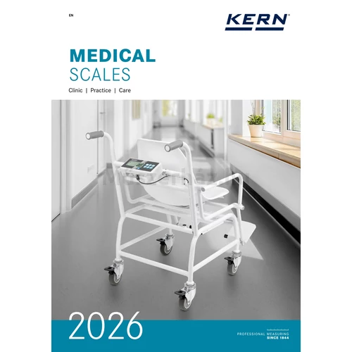 2026 Kern orvosi mérlegek és kiegészítők teljes katalógusa