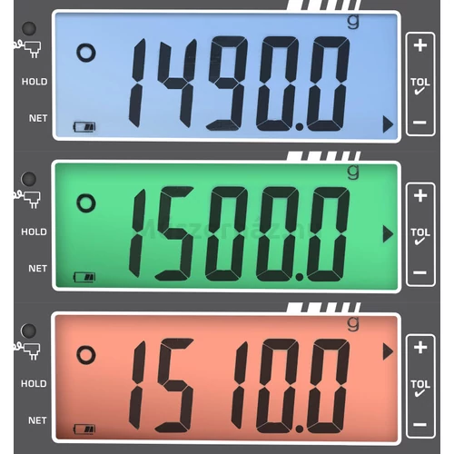 Hátsó LCD kijelző vevő felé
