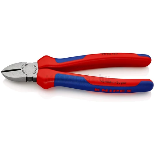 KNIPEX 70 02 180 oldalcsípő fogó műanyaghoz, 180 mm