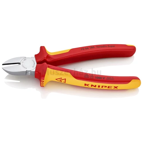 KNIPEX 70 06 180 VDE szigetelt oldalcsípőfogó, 180 mm