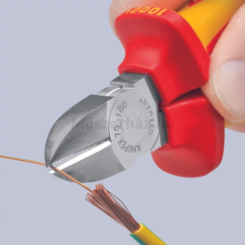 KNIPEX 70 06 180 VDE szigetelt oldalcsípőfogó, 180 mm