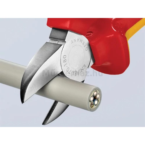KNIPEX 70 06 180 VDE szigetelt oldalcsípőfogó, 180 mm