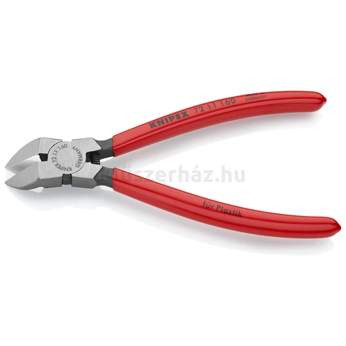 KNIPEX 72 11 160 oldalcsípő fogó műanyaghoz, 160 mm