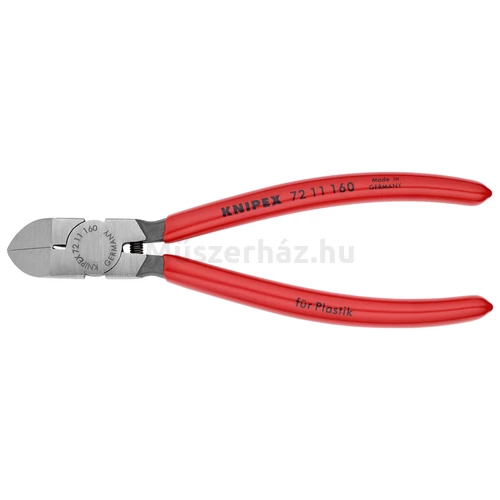 KNIPEX 72 11 160 oldalcsípő fogó műanyaghoz, 160 mm