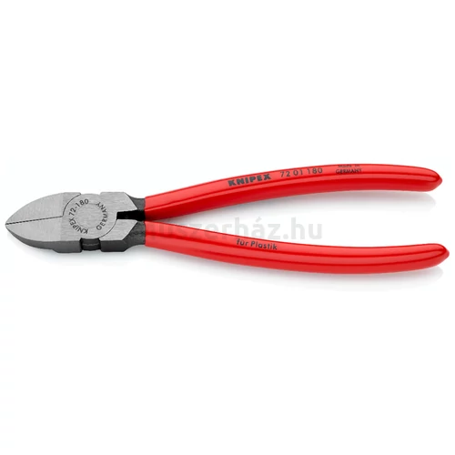 KNIPEX 72 01 180 oldalcsípő fogó műanyaghoz, 180 mm