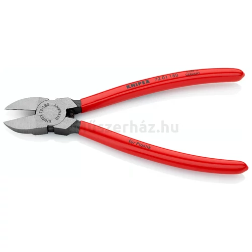 KNIPEX 72 01 180 oldalcsípő fogó műanyaghoz, 180 mm