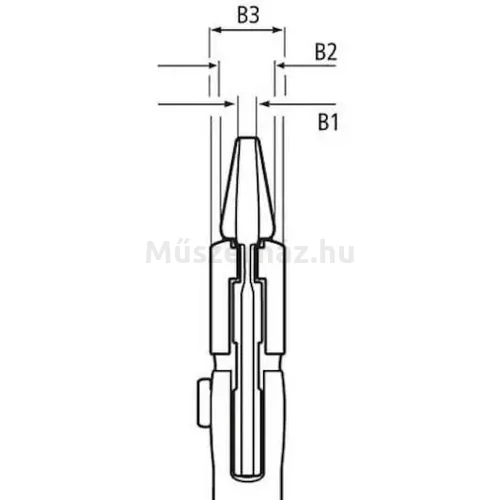 KNIPEX 86 03 125 Cobra vízpumpa-fogó, fogókulcs és csavarkulcs 0-23 mm, 125 mm