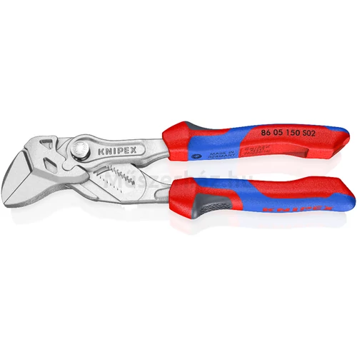 KNIPEX 86 05 150 S02 fogókulcs és csavarkulcs 0-27 mm, 150 mm, recézett pofákkal