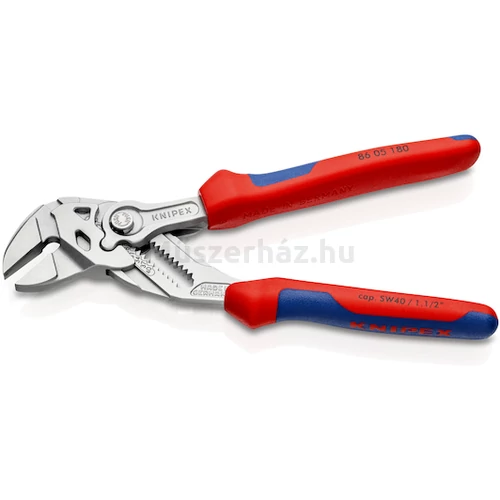 KNIPEX 86 05 180 fogókulcs és csavarkulcs 0-40 mm, 180 mm
