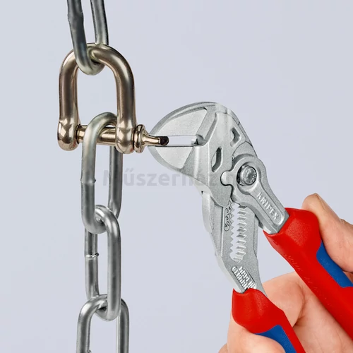 KNIPEX 86 05 180 T fogókulcs és csavarkulcs 0-40 mm, 180 mm, rögzítőszemmel
