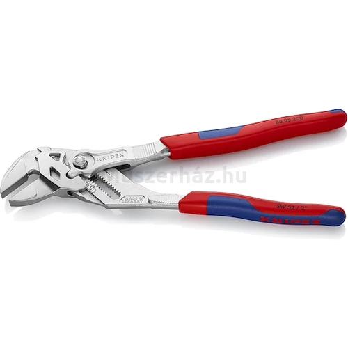 KNIPEX 86 05 250 T fogókulcs és csavarkulcs 0-52 mm, 250 mm, rögzítőszemmel