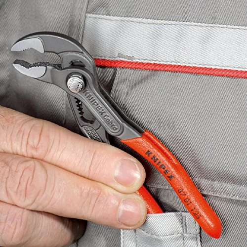 KNIPEX 87 01 180 Cobra Hightech cső- és vízpumpafogó 0-42 mm, 180 mm