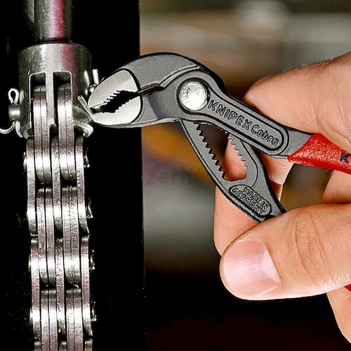KNIPEX 87 01 180 Cobra Hightech cső- és vízpumpafogó 0-42 mm, 180 mm