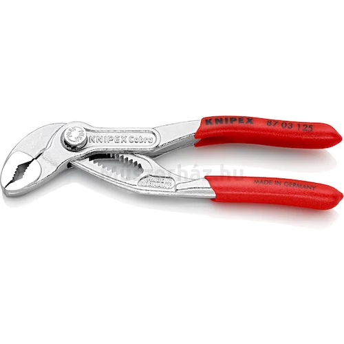 KNIPEX 87 03 125 Cobra Hightech cső- és vízpumpafogó, krómozott, 0-29 mm, 125 mm