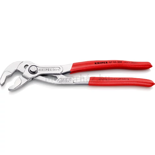 KNIPEX 87 03 250 Cobra Hightech cső- és vízpumpafogó, krómozott, 0-50 mm, 250 mm