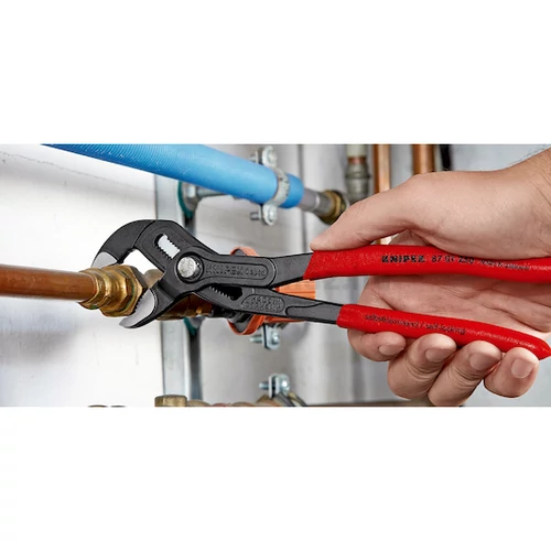 KNIPEX 87 03 250 Cobra Hightech cső- és vízpumpafogó, krómozott, 0-50 mm, 250 mm