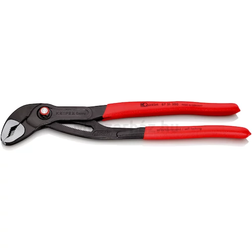 KNIPEX 87 21 300 Cobra QuickSet High-Tech cső- és vízpumpa-fogó, 0-70 mm, 300 mm