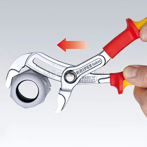KNIPEX 87 26 250 T Cobra VDE Hightech vízpumpa-fogó szigetelt, 250 mm