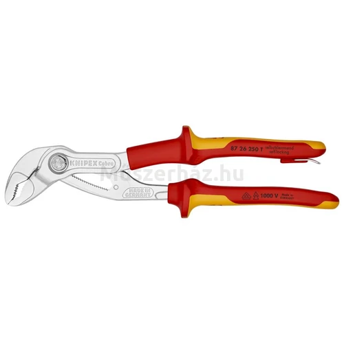 KNIPEX 87 26 250 T Cobra VDE Hightech vízpumpa-fogó szigetelt, 250 mm