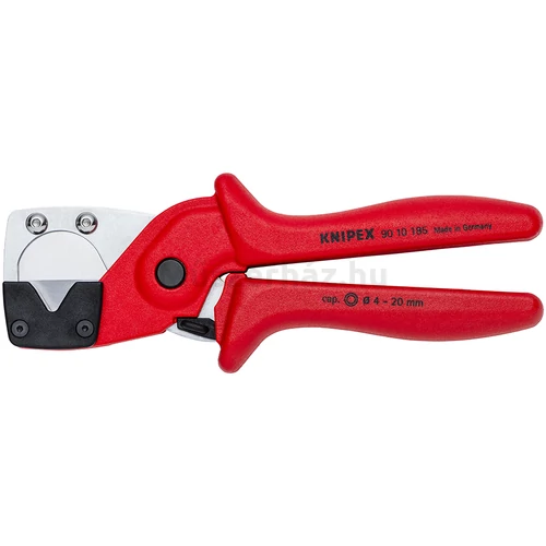 KNIPEX 90 10 185 csővágó többrétegű és pneumatikus tömlőkhöz, Ø 20 mm-ig