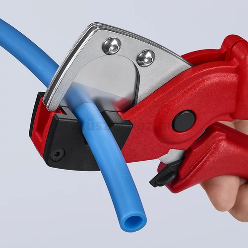 KNIPEX 90 10 185 csővágó többrétegű és pneumatikus tömlőkhöz, Ø 20 mm-ig