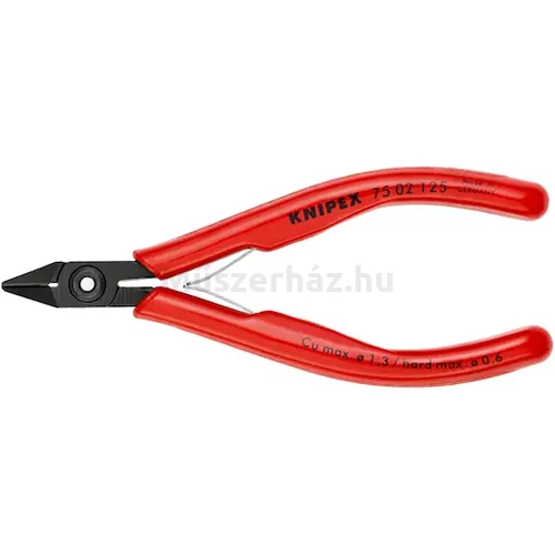 KNIPEX 75 02 125 precíziós oldacsípőfogó, szerszámacél, 125 mm