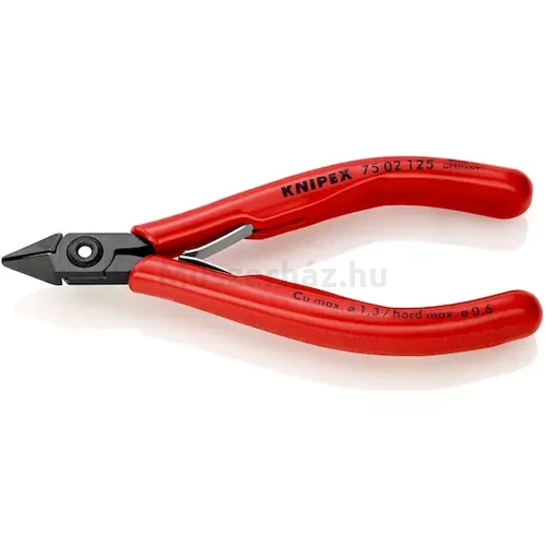 KNIPEX 75 02 125 precíziós oldacsípőfogó, szerszámacél, 125 mm