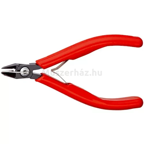 KNIPEX 75 12 125 precíziós oldacsípőfogó, szerszámacél, huzalszorítóval, 125 mm