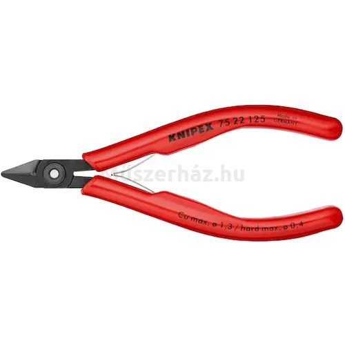 KNIPEX 75 22 125 precíziós oldacsípőfogó, szerszámacél, 125 mm
