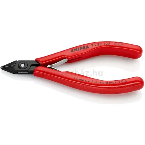 KNIPEX 75 22 125 precíziós oldacsípőfogó, szerszámacél, 125 mm