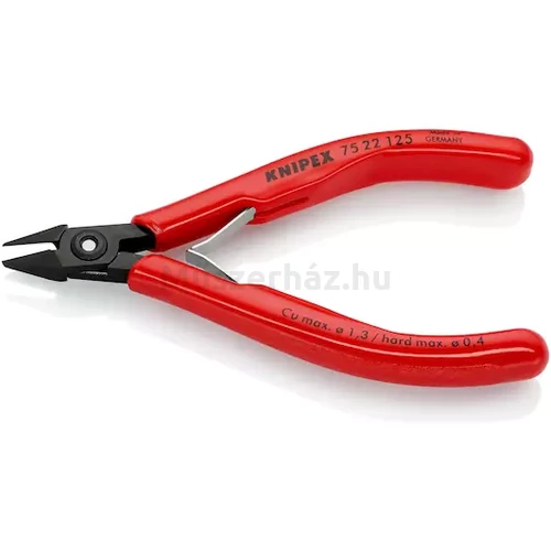 KNIPEX 75 22 125 precíziós oldacsípőfogó, szerszámacél, 125 mm