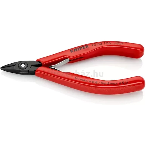 KNIPEX 75 52 125 precíziós oldacsípőfogó, szerszámacél, 125 mm