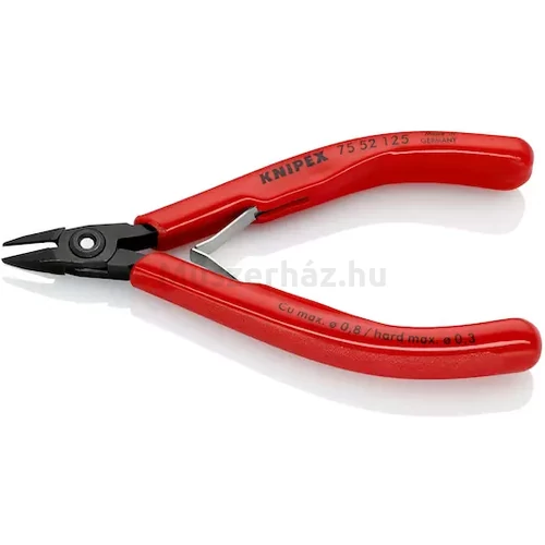 KNIPEX 75 52 125 precíziós oldacsípőfogó, szerszámacél, 125 mm