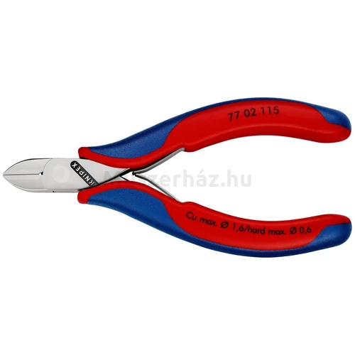 KNIPEX 77 02 115 elektronikai oldalcsípőfogó, 115 mm