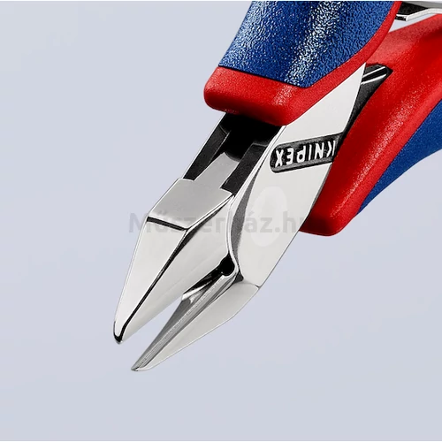 KNIPEX 77 32 115 elektronikai oldalcsípőfogó, csúcsos fej, kis fazettával, 115 mm
