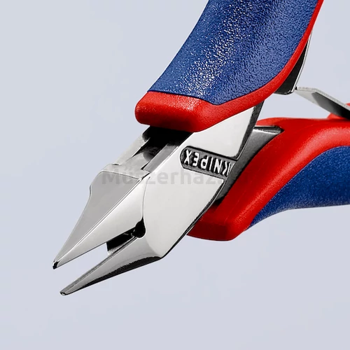 KNIPEX 77 72 115 elektronikai oldalcsípőfogó, csúcsos mini fej, kis fazettával, 115 mm