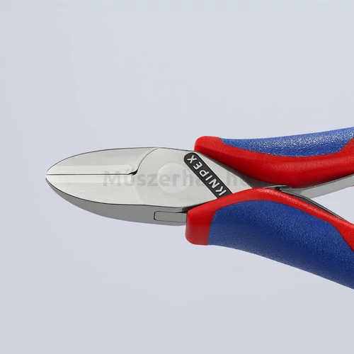 KNIPEX 77 82 130 elektronikai oldalcsípőfogó, kerek fej, fazetta nélkül, 130 mm