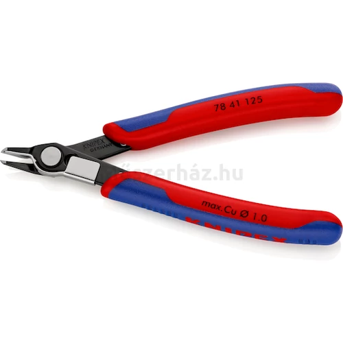 KNIPEX 78 41 125 precíziós vágófogó, szerszámacélból, huzalszorítóval, 125 mm