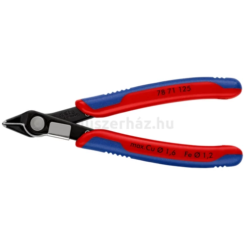 KNIPEX 78 71 125 precíziós vágófogó, szerszámacélból, huzalszorítóval, 125 mm