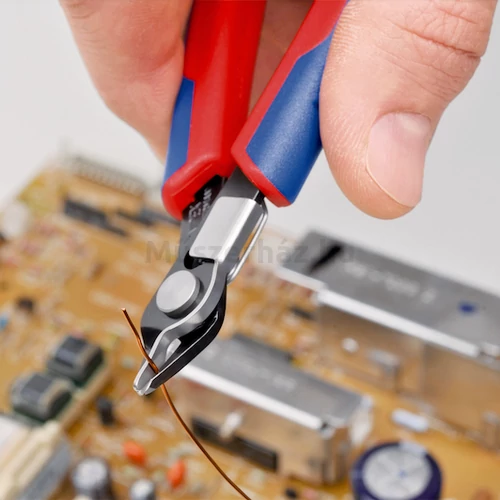 KNIPEX 78 71 125 precíziós vágófogó, szerszámacélból, huzalszorítóval, 125 mm
