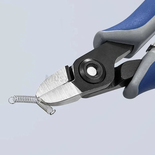 KNIPEX 79 12 125 precíziós elektronikai oldalcsípőfogó, kis fazettával, 125 mm