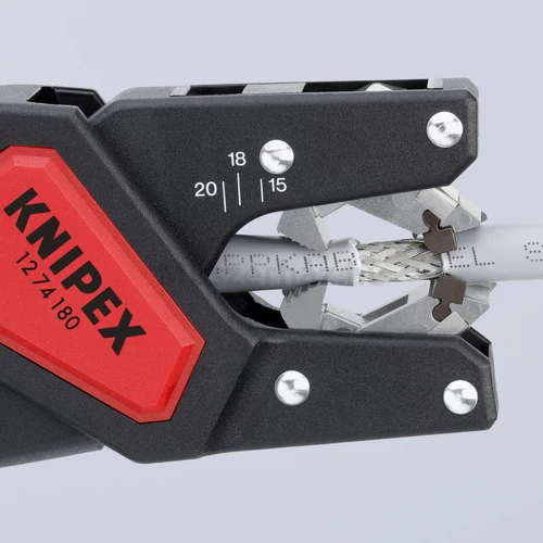 KNIPEX 12 74 180 automatikus köpenyeltávolító fogó 4,4...7,5 mm